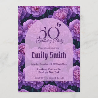 Unique Carnation Accent Beach Partys Einladung