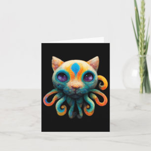 Unique Cat Octopus Genetik - zu Halloween tragen Karte