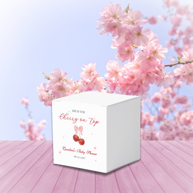 Unique Cherry auf Top Baby Dusche Geschenkschachtel (Von Creator hochgeladen)