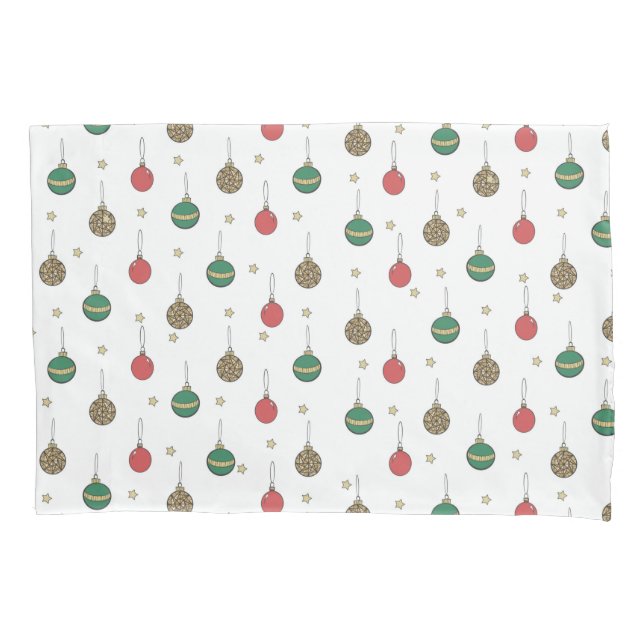 Unique Christmas Ornament Baubles Pattern Kissenbezug (Vorderseite)