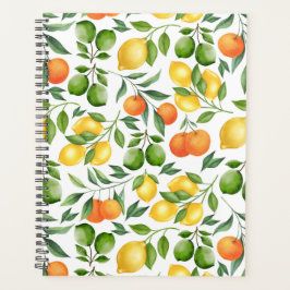 Unique Citrus Fruit Planner Journal Planer