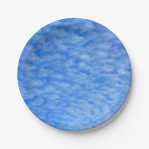 Unique Clouds Paper Plate Pappteller