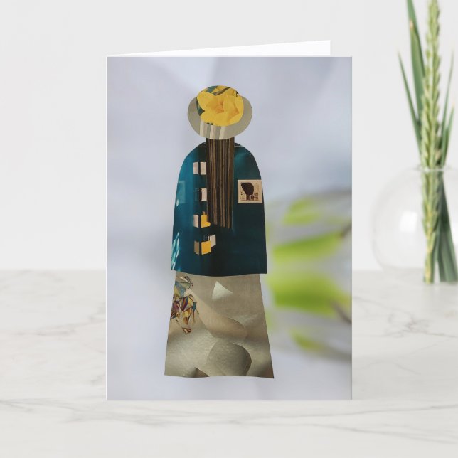 Unique Collage Earth Mama Ava Blank Card Karte (Vorderseite)