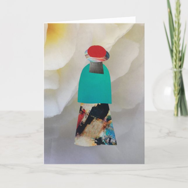 Unique Collage Earth Mama Cedar Blank Card Karte (Vorderseite)