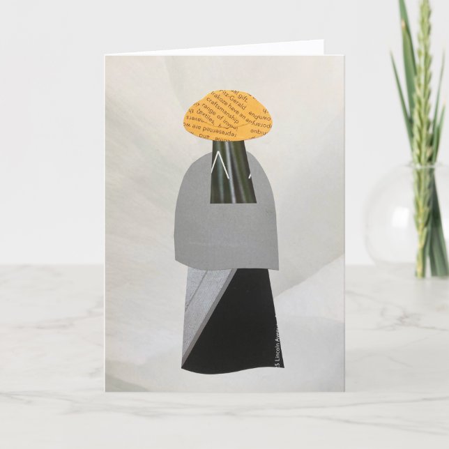 Unique Collage Earth Mama Vee Blank Card Karte (Vorderseite)