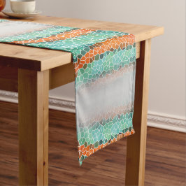 Unique Colorful Triangle Pattern Kurzer Tischläufer