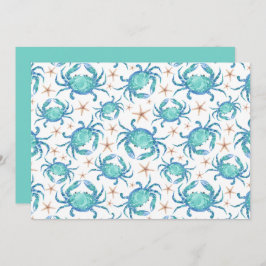 Unique Crabs Note Card Mitteilungskarte