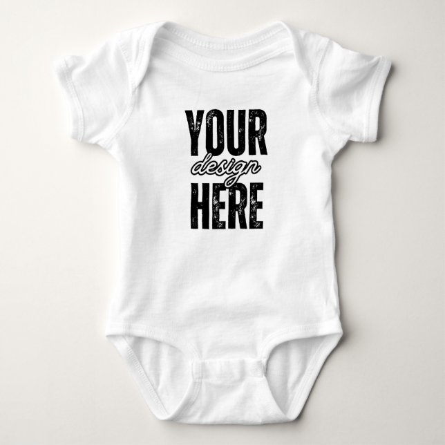 Unique Custom Baby Bodysuit Gift - Design Your Own Strampler (Vorderseite)