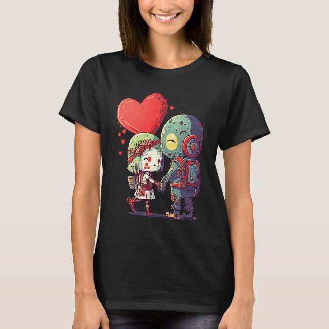 Unique Cute Zombie Valentines Day  1 T-Shirt (Vorderseite)