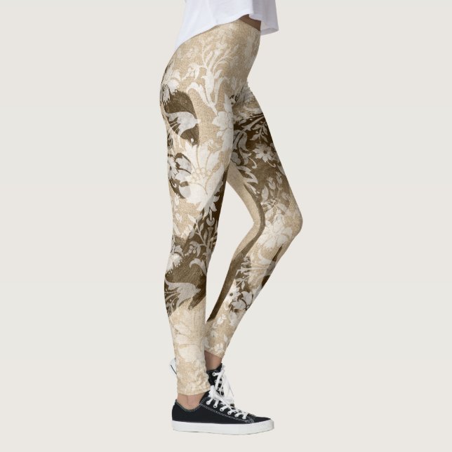 Unique Dessert Ephemera Camouflage Pattern Leggings (Rechts)