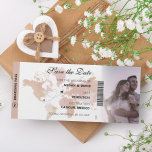 Unique Destination Map Boarding Pass Save the Date Magneteinladung<br><div class="desc">Set Sie die Bühne für Ihre Hochzeit in Urlaubsort mit unseren "Save the Date"-Magnetkarten im Stil des Boardings. Jede Karte zeichnet sich durch ein charmantes Foto aus, das sich perfekt in den Abenteuergeist einfügt. Dieses einzigartige Design kündigt nicht nur Ihren besonderen Tag an, sondern dient auch als schöner Sake für...</div>