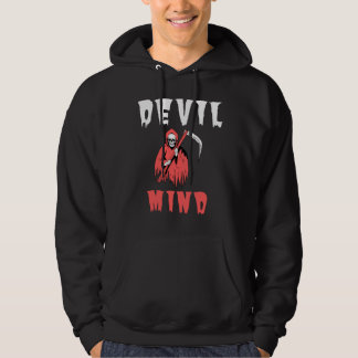 Unique Devil Mind Hoodie - Edgy Graphic