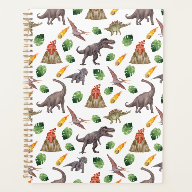 Unique Dinosaurs Planner Journal Planer (Vorderseite)