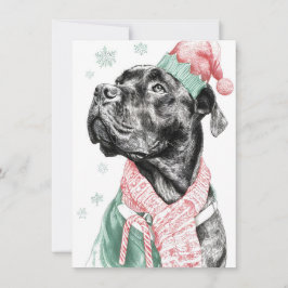 Unique Dog Christmas Cards Feiertagskarte