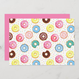 Unique Donuts Note Card Mitteilungskarte