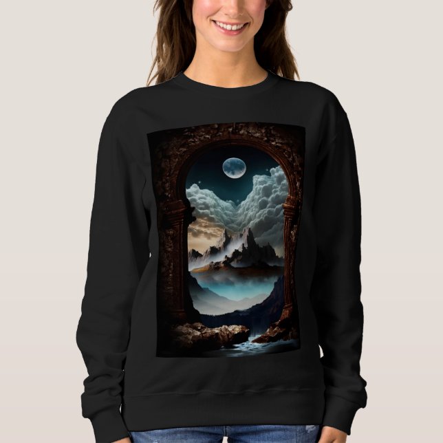 Unique Enchanting Fantasy Dreamscape Ethereal Orig Sweatshirt (Vorderseite)