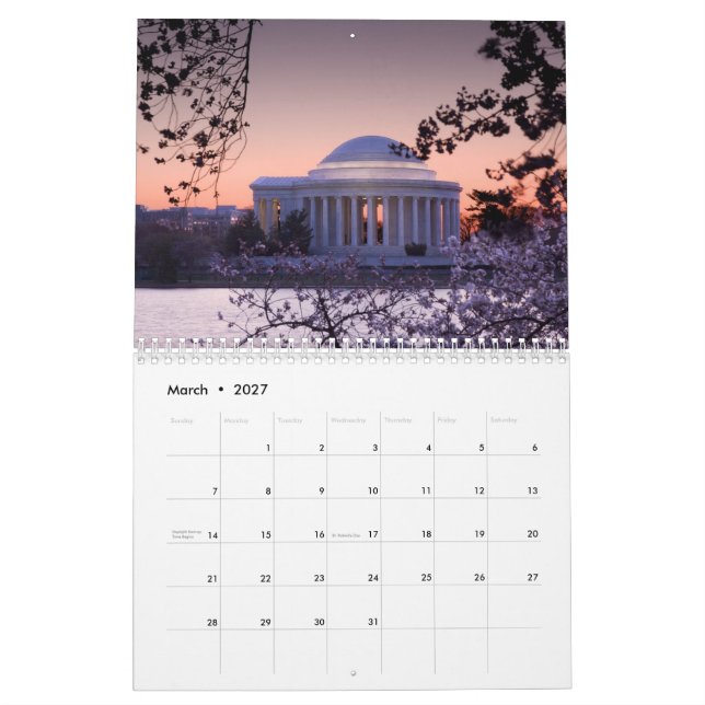 Unique Fine Art Washington DC 2023 Kalender (Mär 2027)
