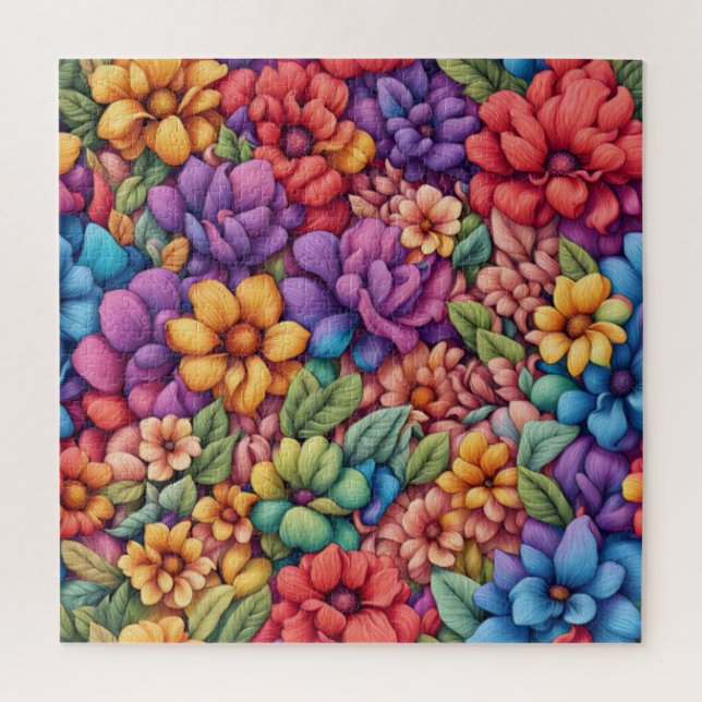 Unique Floral #877 - Puzzle (Vertikal)