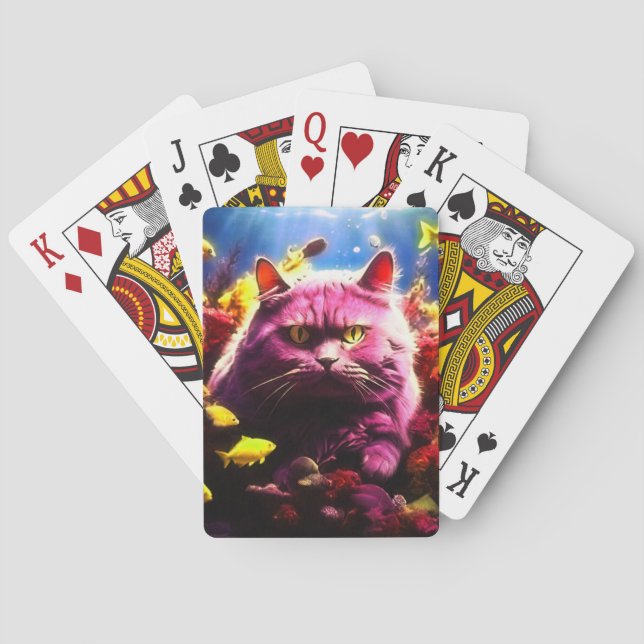 Unique & Fun Card Deck for Cat Lovers Spielkarten (Rückseite)