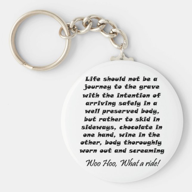 Unique funny over the hill birthday keychain gifts schlüsselanhänger (Vorne)