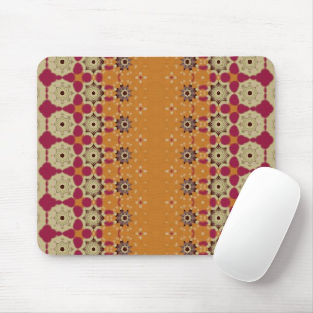 Unique Geometric Pale orange mouse pad Mousepad (Mit Mouse)