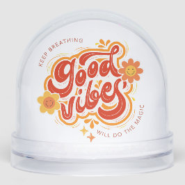 Unique Good Vibes Collectible Snow Globe Schneekugeln