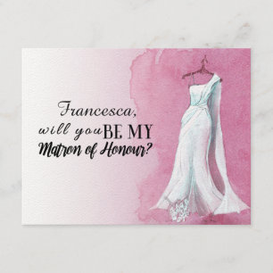 Unique Gown "Werden Sie mein Ehrengast sein" Einladung