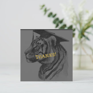 Unique Graduation Personalized Thank You Card Dankeskarte
