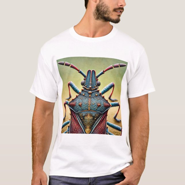 Unique Headed Bug 060824IREF240 - Watercolor T-Shirt (Vorderseite)