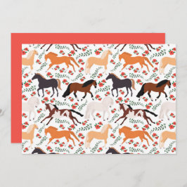 Unique Horse Note Card Mitteilungskarte