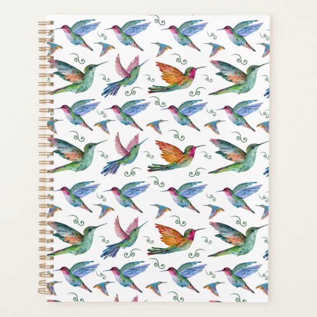 Unique Hummingbird Planner Journal Planer (Vorderseite)