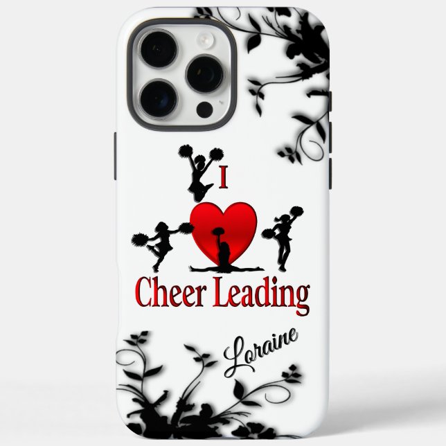 Unique I Heart Cheerleading Personal Case-Mate iPhone Hülle (Rückseite)