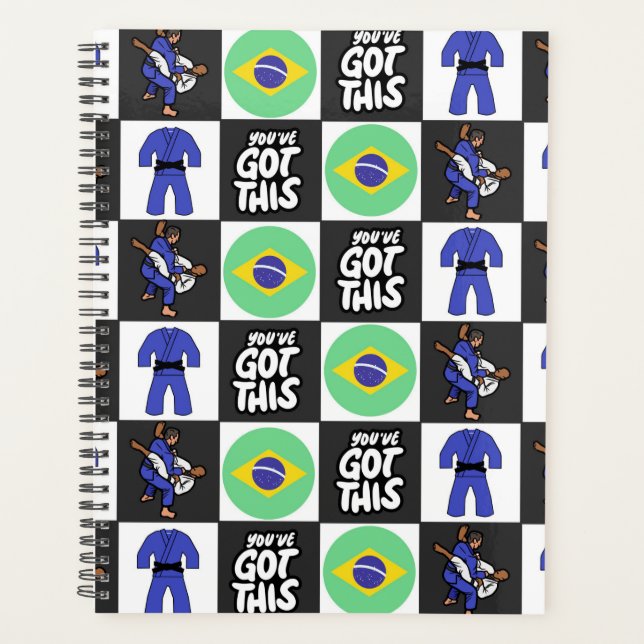 Unique Jiu Jitsu Planner Journal Planer (Vorderseite)