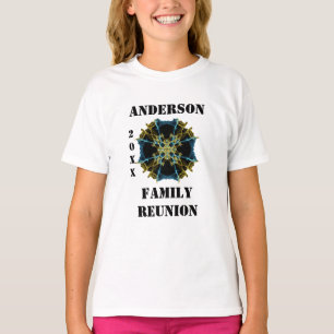 Unique Kaleidoscope Gold Blue Wiedersehen T-Shirt
