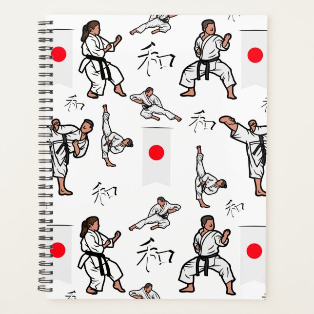 Unique Karate Martial Arts Planner Journal Planer (Vorderseite)