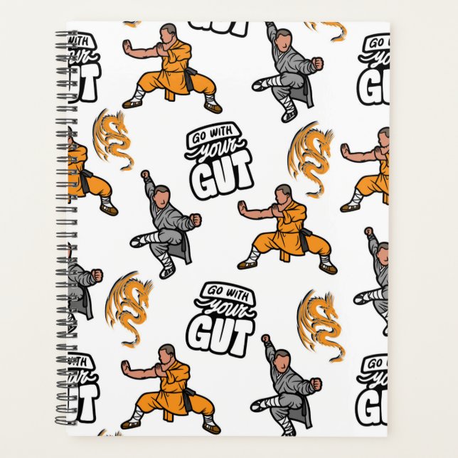 Unique Kung Fu Martial Arts Planner Journal Planer (Vorderseite)