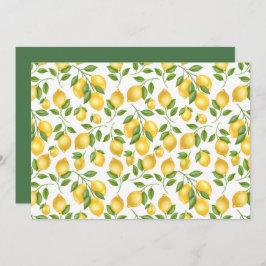 Unique Lemons Note Card Mitteilungskarte
