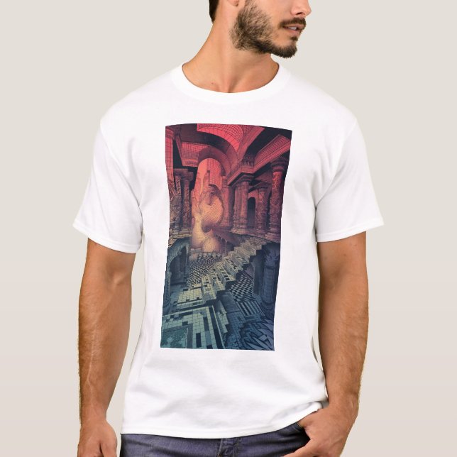 Unique Manifold Garden Echochrome Escher Art T-Shi T-Shirt (Vorderseite)