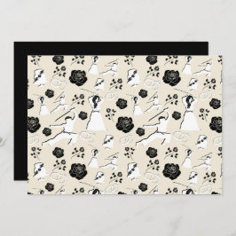 Unique Martial Arts Wedding Note Card Mitteilungskarte