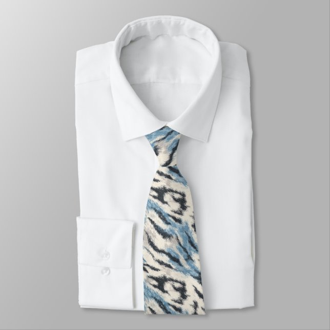Unique Menswear Ties Tiger Print Krawatte (Gebunden)