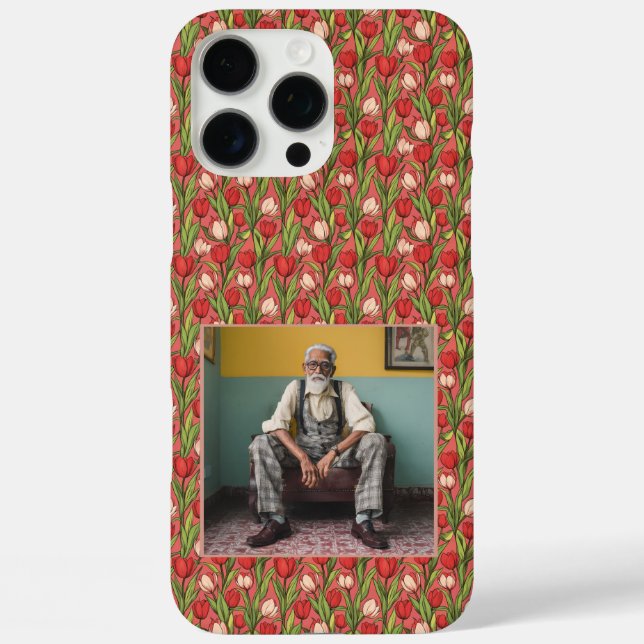 Unique Moms Mothers Day Gifts Tulip Floral Custom  Case-Mate iPhone Hülle (Rückseite)