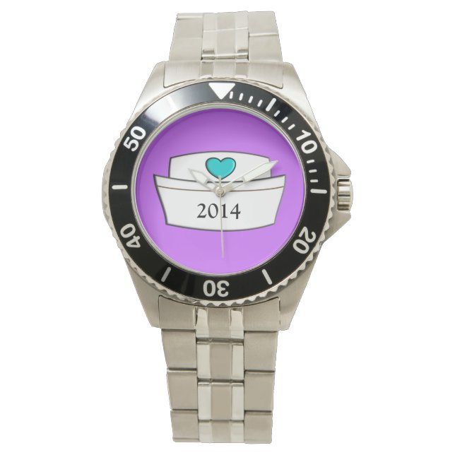 Unique Nurse Watch Nurse Cap Design 2014 Armbanduhr (Vorderseite)