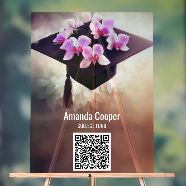 Unique Orchids Abschluss Akryllisches Zeichen Acrylschild (Neutral)