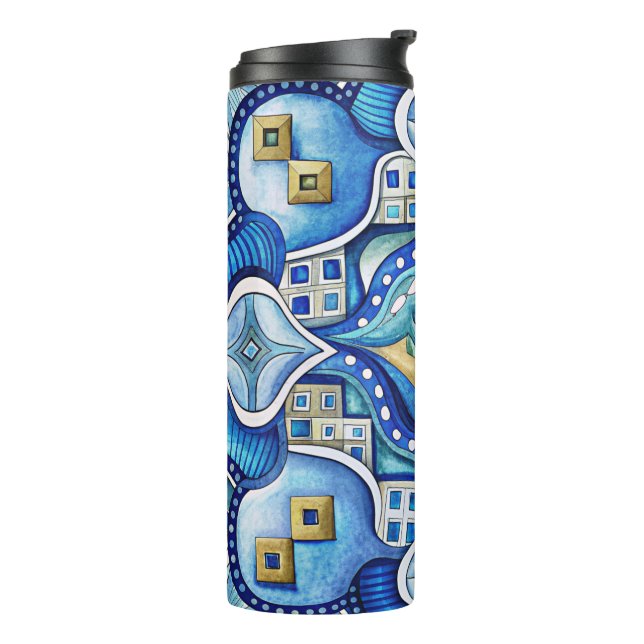 Unique Pattern Design  Thermosbecher (Nach links gedreht)
