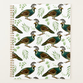 Unique Quails Planner Journal Planer