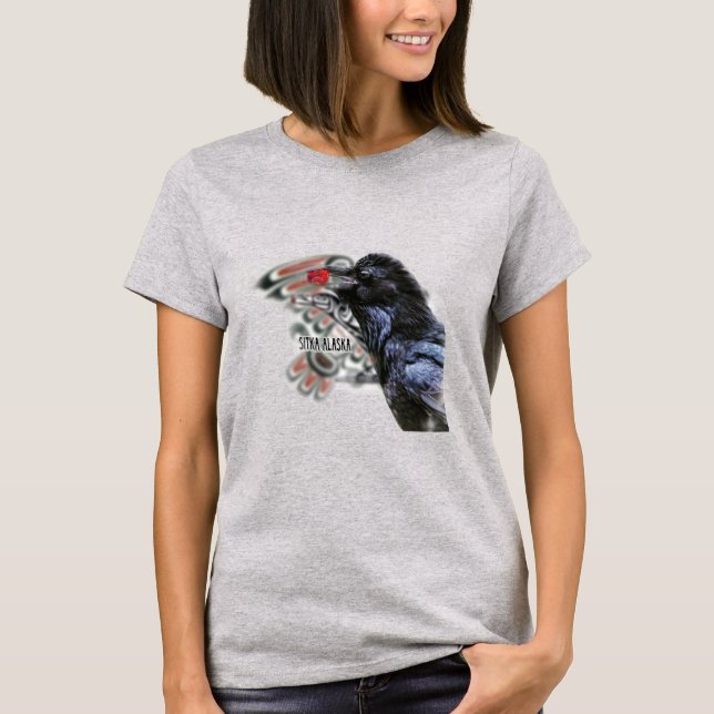 Unique Raven Alaska unisex T - Shirt (Vorderseite)