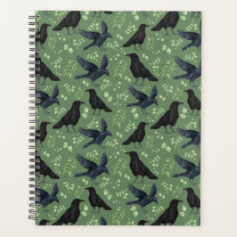 Unique Ravens Planner Journal in Green Planer