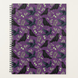 Unique Ravens Planner Journal in Purple Planer