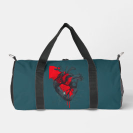 Unique Red Blood Splatter Human Heart Duffel Bag Duffle Bag