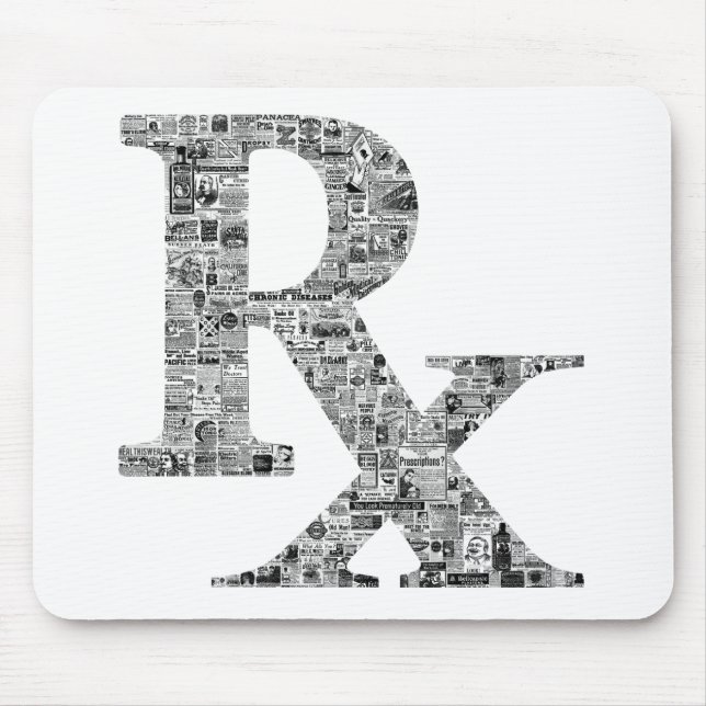 Unique Rx Pharmacy Apothecary Mousepad (Vorne)
